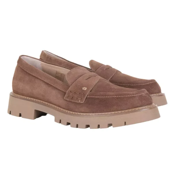 Baldinini Mokasyny zamszowe w jasnym brązie