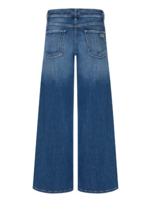 Cambio spodnie damskie jeansowe Palazzo Cropped z paskiem