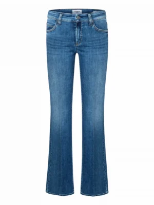 Cambio spodnie damskie jeansowe Paris Flared niebieskie