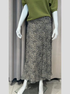 Luisa Cerano spódnica damska maxi w zwierzęcy print