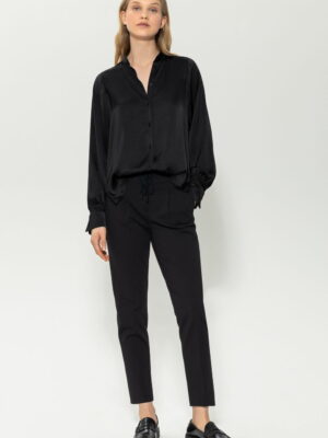 Luisa Cerano spodnie damskie jogger Punto Milano czarne